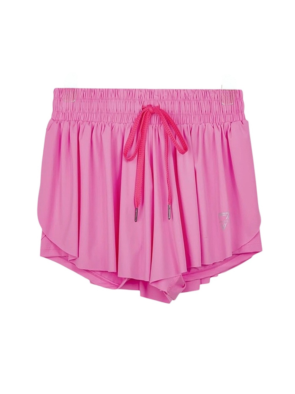 WOMEN'S 2 in 1 Pink Flowy Athletic Skort Small New